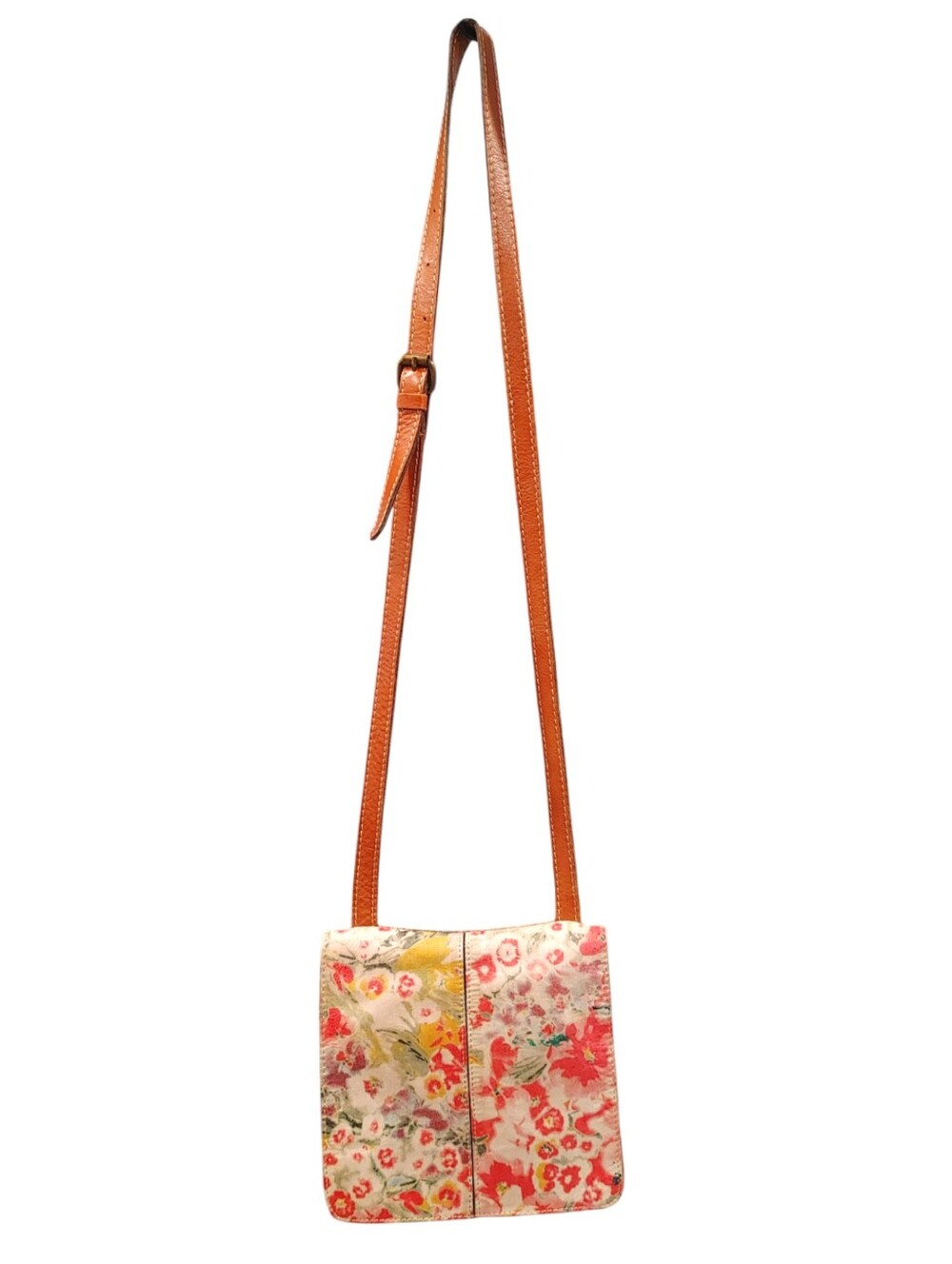 Patricia Nash Floral Leather Foldover Small Crossbody Bag Handbag Purse